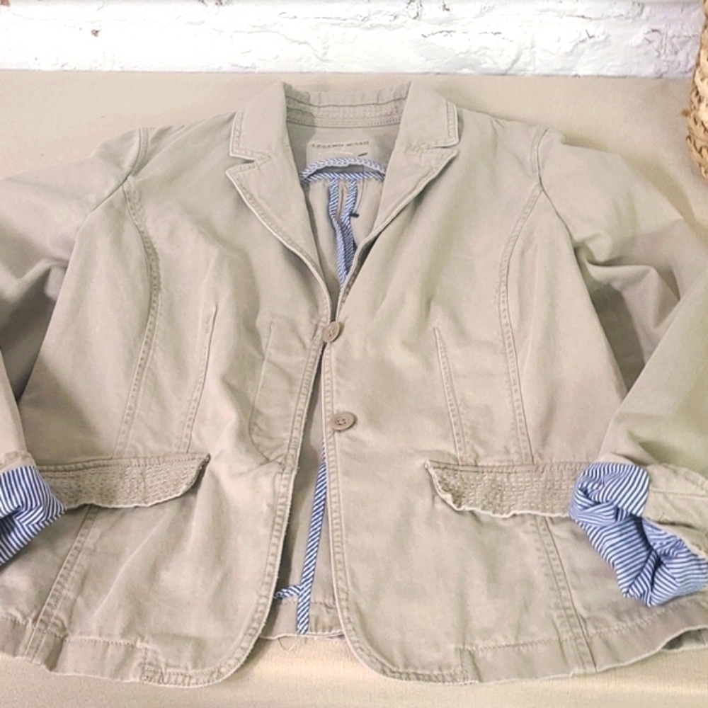 EDDIE BAUER KHAKI Jacket Size 8 - Picture 6 of 9